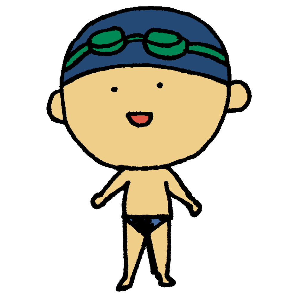 水泳 ゴーグル イラスト詳細 12位