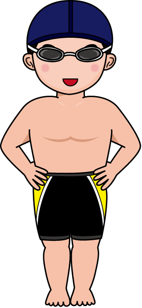 水泳 選手 イラスト詳細 4位