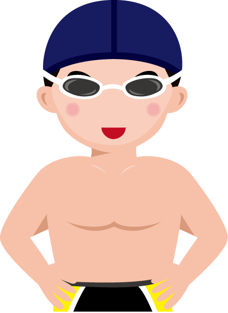 水泳 選手 イラスト詳細 5位