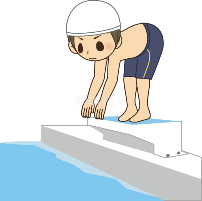水泳 選手 イラスト詳細 6位