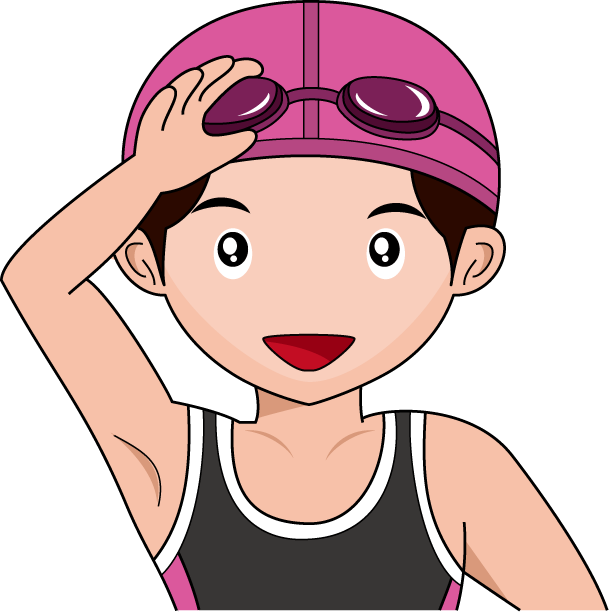 水泳 選手 イラスト詳細 2位