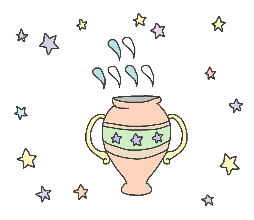 水瓶 座 イラスト詳細 4位