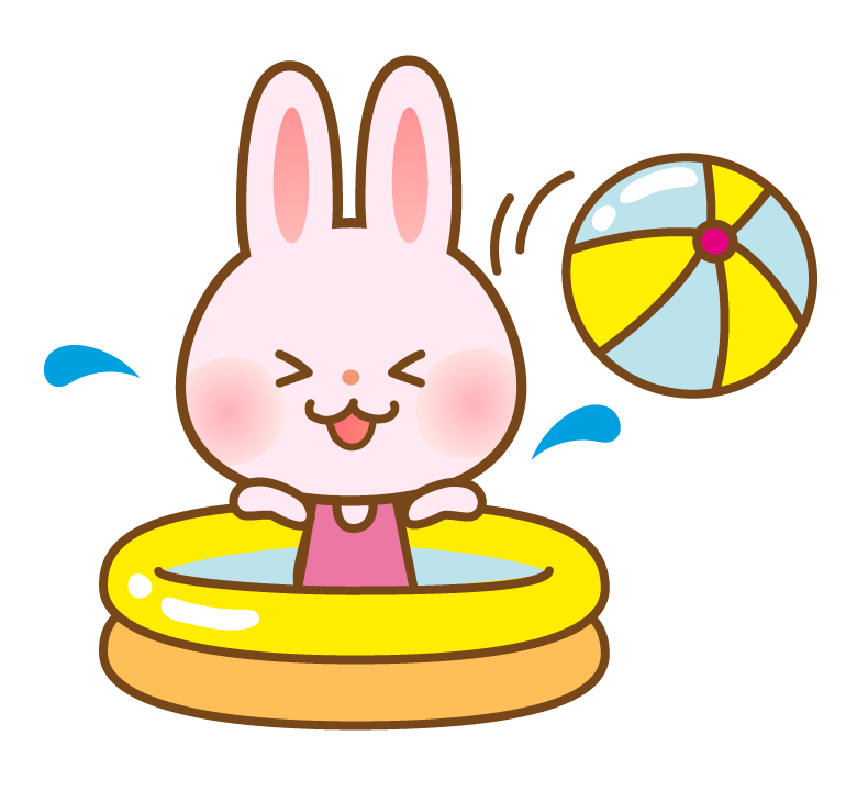 水遊び イラスト かわいい詳細 3位