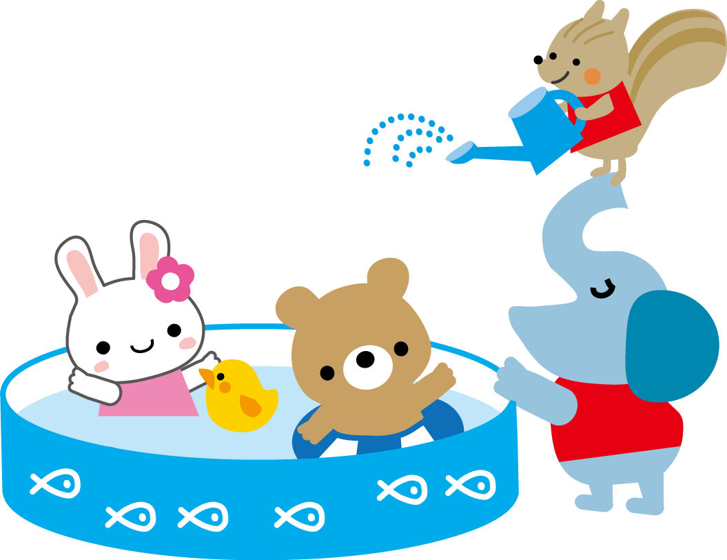水遊び イラスト かわいい詳細 5位