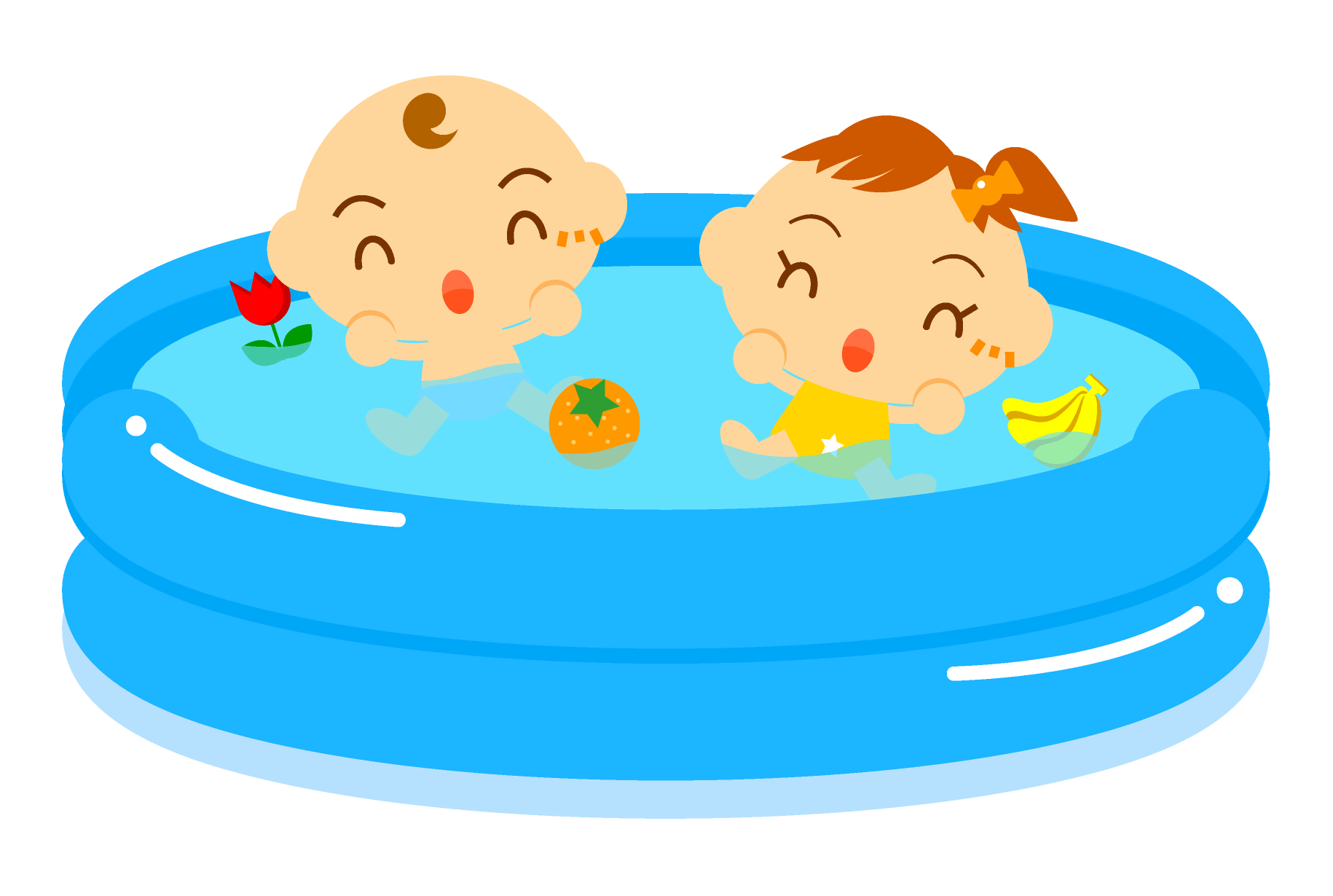 水遊び イラスト かわいい詳細 2位