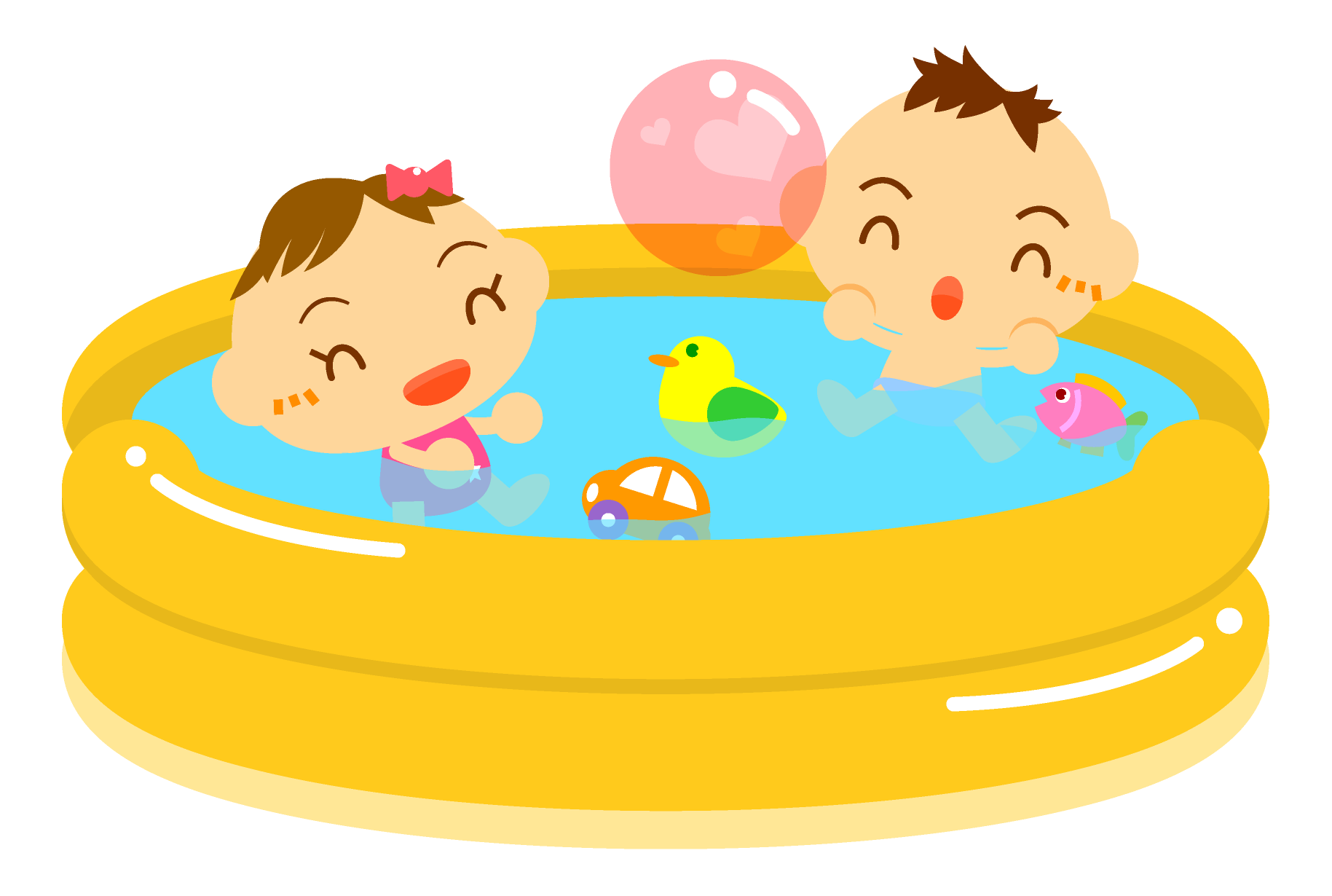 水遊び イラスト 無料詳細 2位