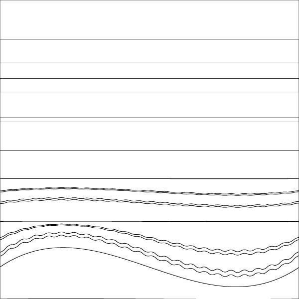 波 イラスト 白黒詳細 6位