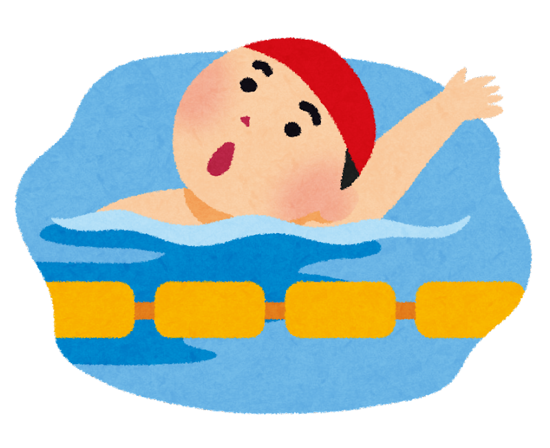 泳ぐ イラスト かわいい詳細 3位