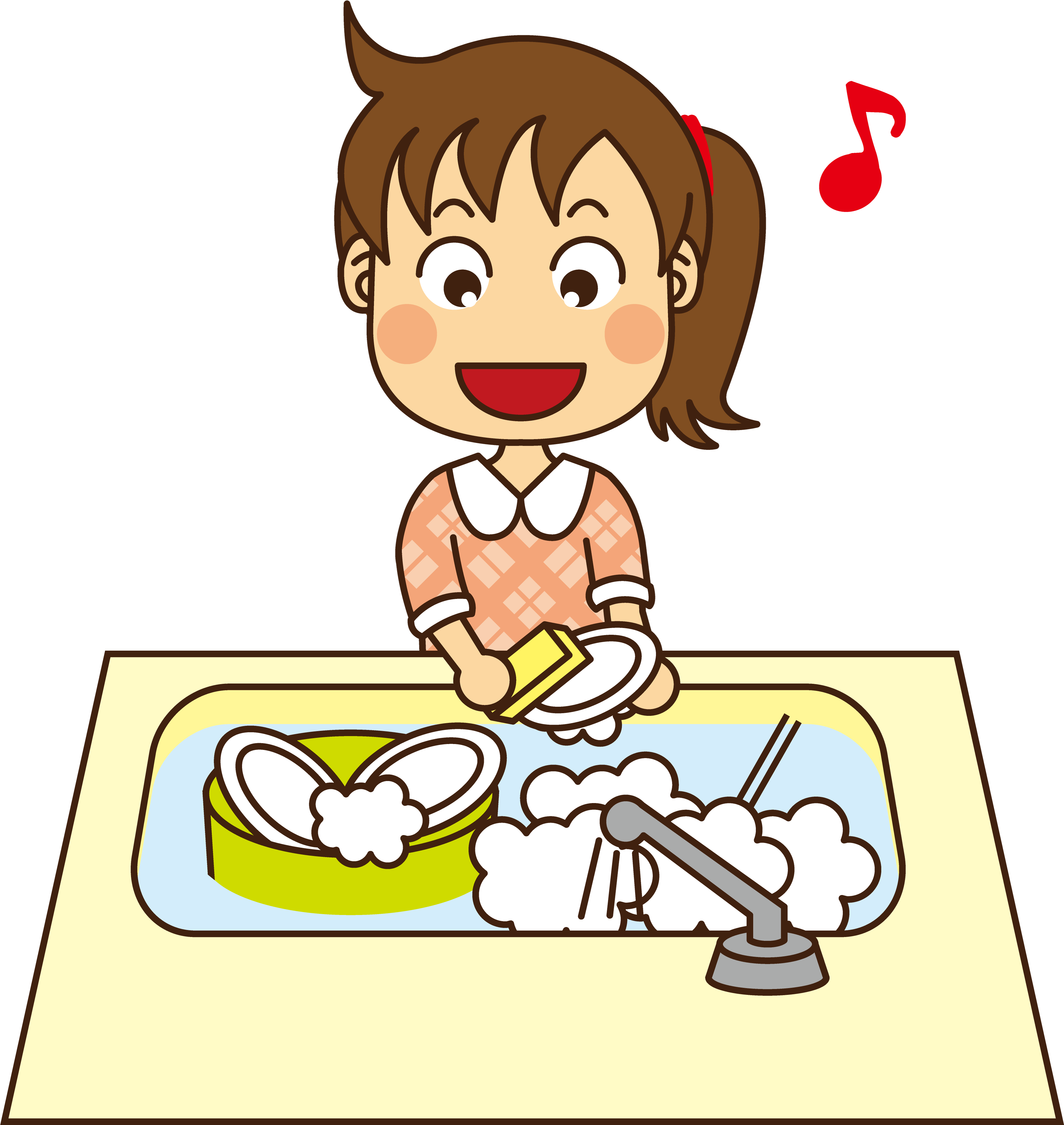 洗う イラスト詳細 4位