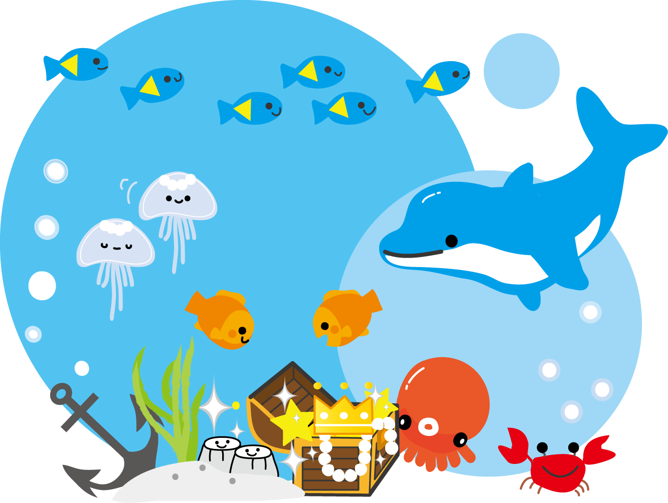 海 の イラスト 簡単詳細 3位
