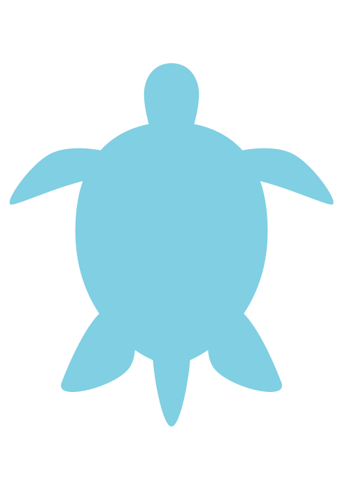 海 の 生き物 シルエット詳細 4位