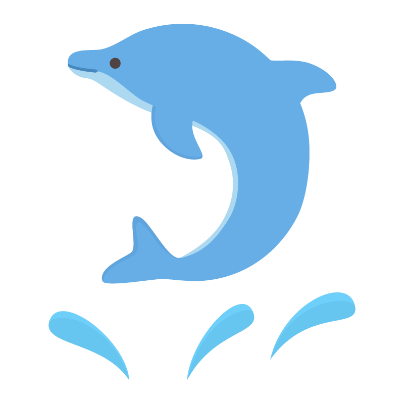 海 イルカ イラスト詳細 7位