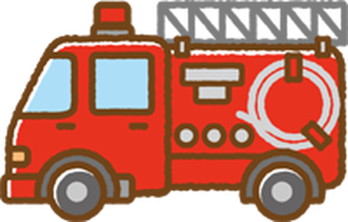 消防 車 イラスト詳細 9位
