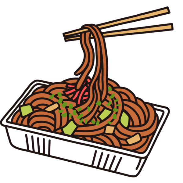 焼きそば イラスト詳細 6位