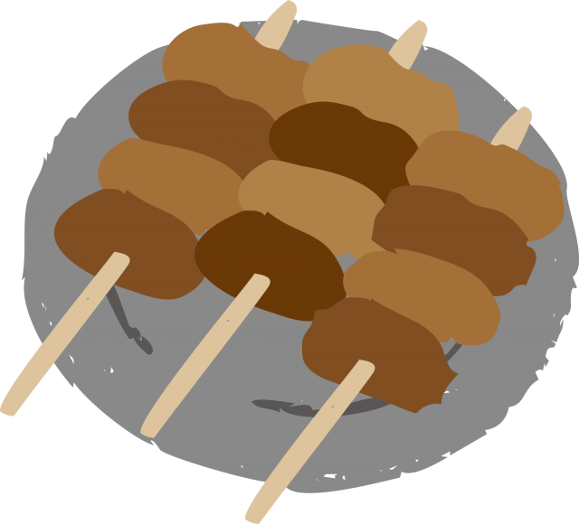 焼き鳥 イラスト 簡単詳細 8位