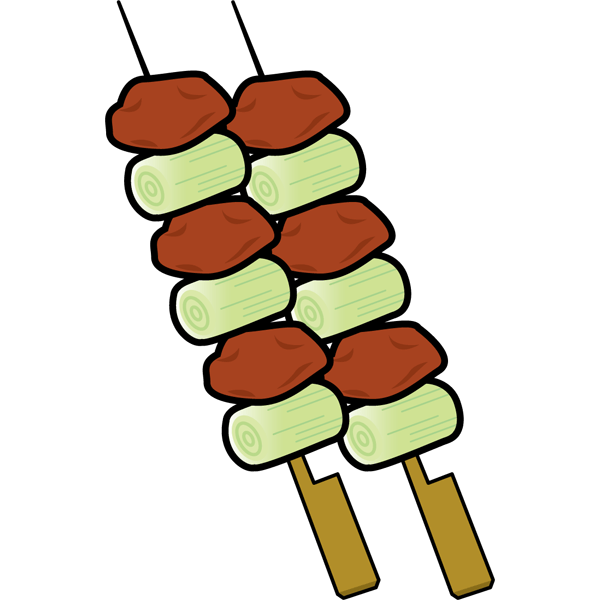 焼き鳥 イラスト 簡単詳細 2位