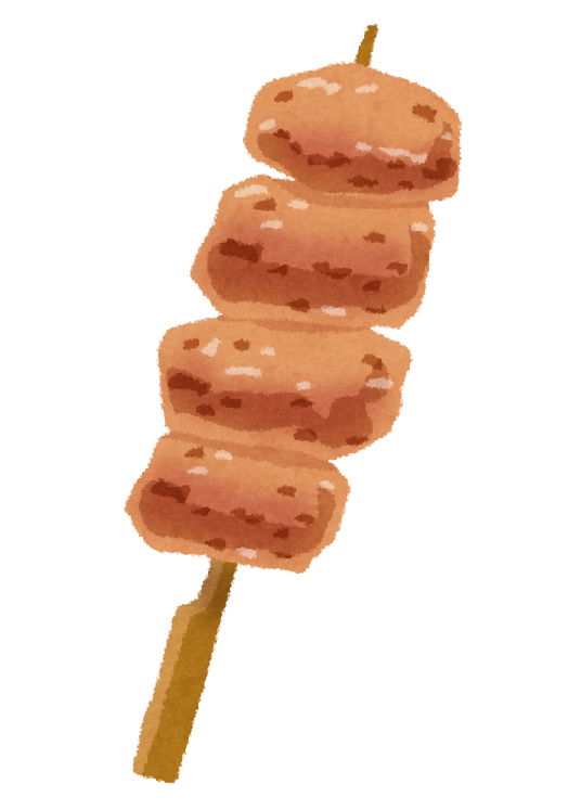 焼き鳥 イラスト 簡単詳細 3位