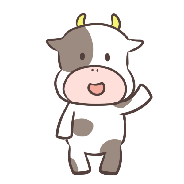 牛 イラスト 簡単詳細 9位