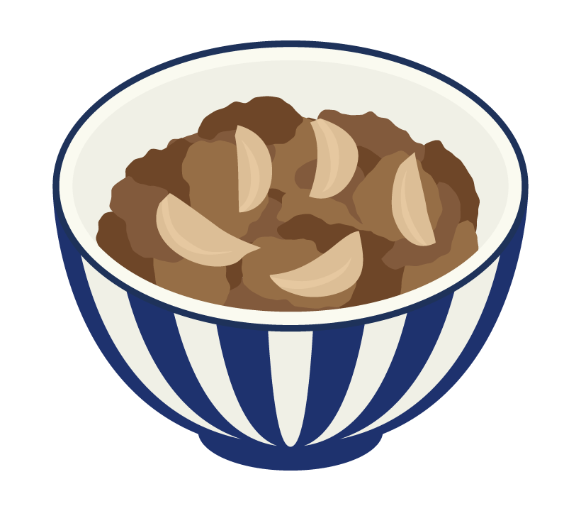 牛 丼 イラスト詳細 4位