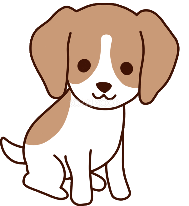犬 イラスト 無料詳細 3位