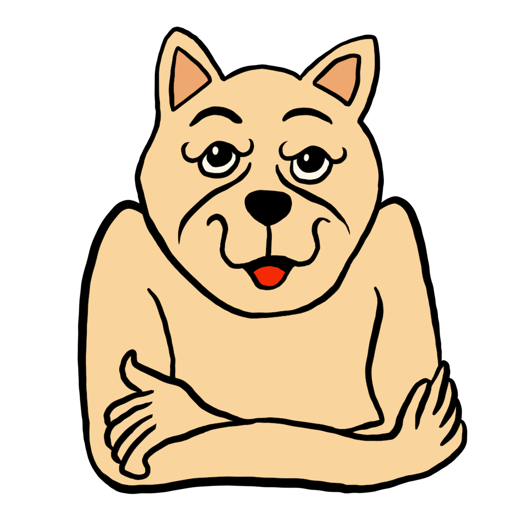犬 イラスト 面白い詳細 6位