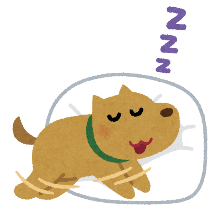 犬 寝る イラスト詳細 7位