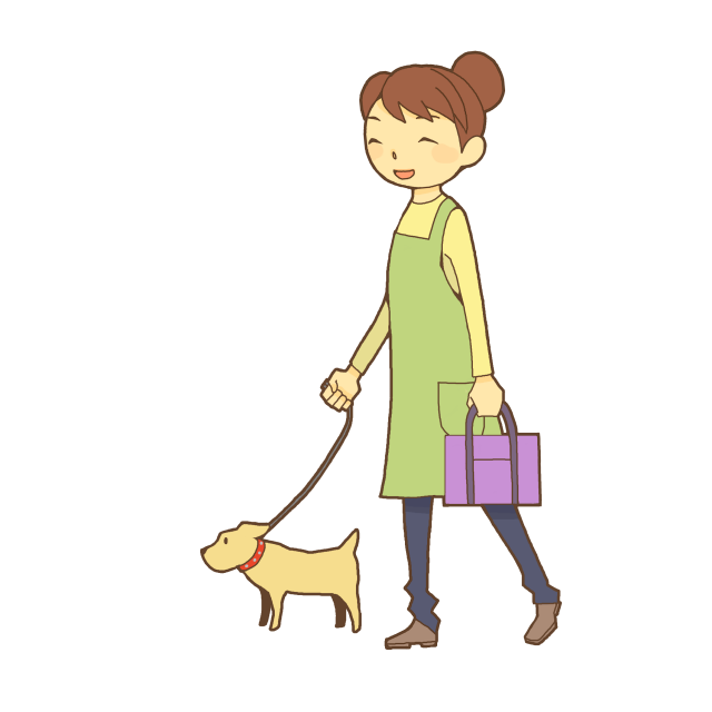 犬 散歩 イラスト詳細 8位