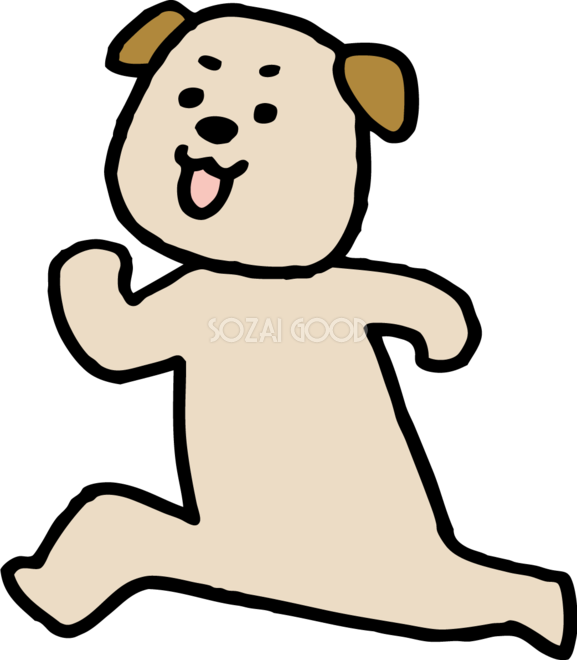 犬 走る イラスト詳細 11位