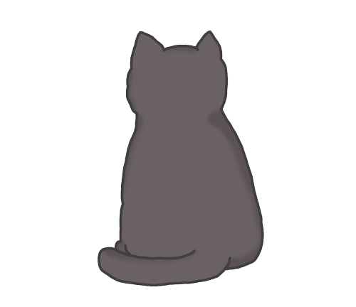 猫 イラスト 後ろ姿詳細 2位