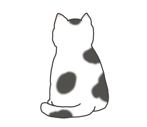 猫 イラスト 後ろ姿詳細 5位
