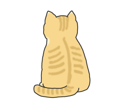 猫 イラスト 後ろ姿詳細 7位