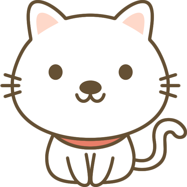 猫 イラスト 正面詳細 2位