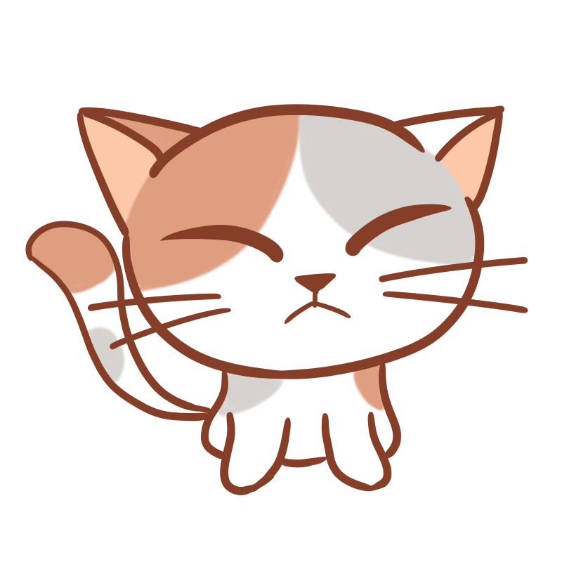 猫 イラスト 正面詳細 4位