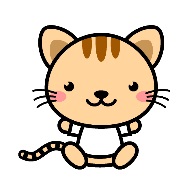 猫 イラスト 正面詳細 6位