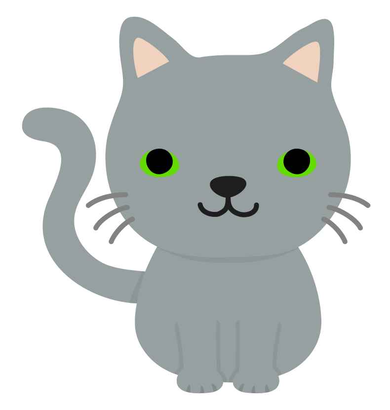 猫 イラスト 正面詳細 7位