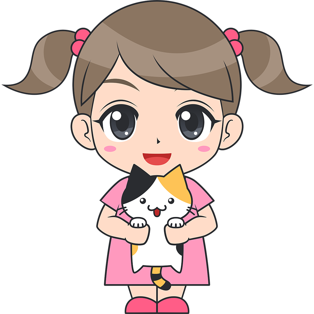 猫 女の子 イラスト詳細 2位