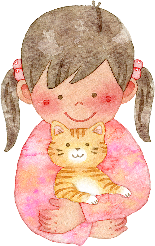 猫 女の子 イラスト詳細 3位
