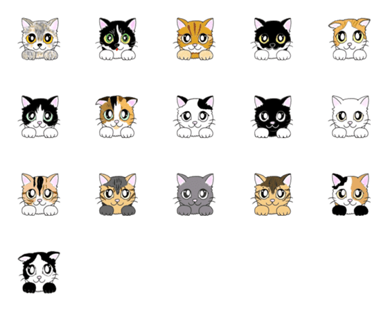 猫 絵文字 かわいい詳細 12位