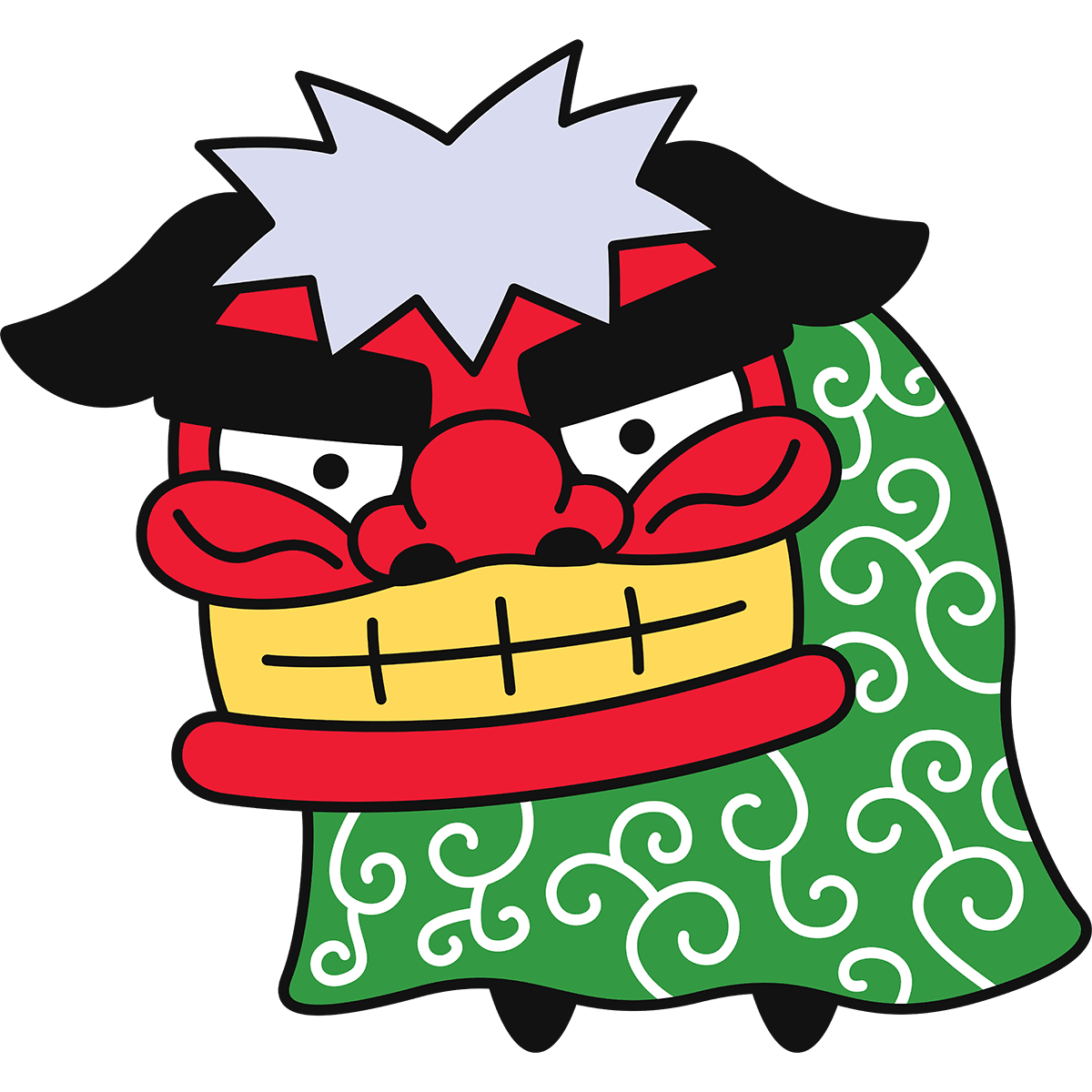 獅子舞 イラスト 簡単詳細 8位