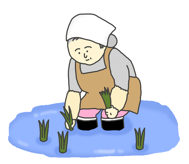 田んぼ の イラスト詳細 10位