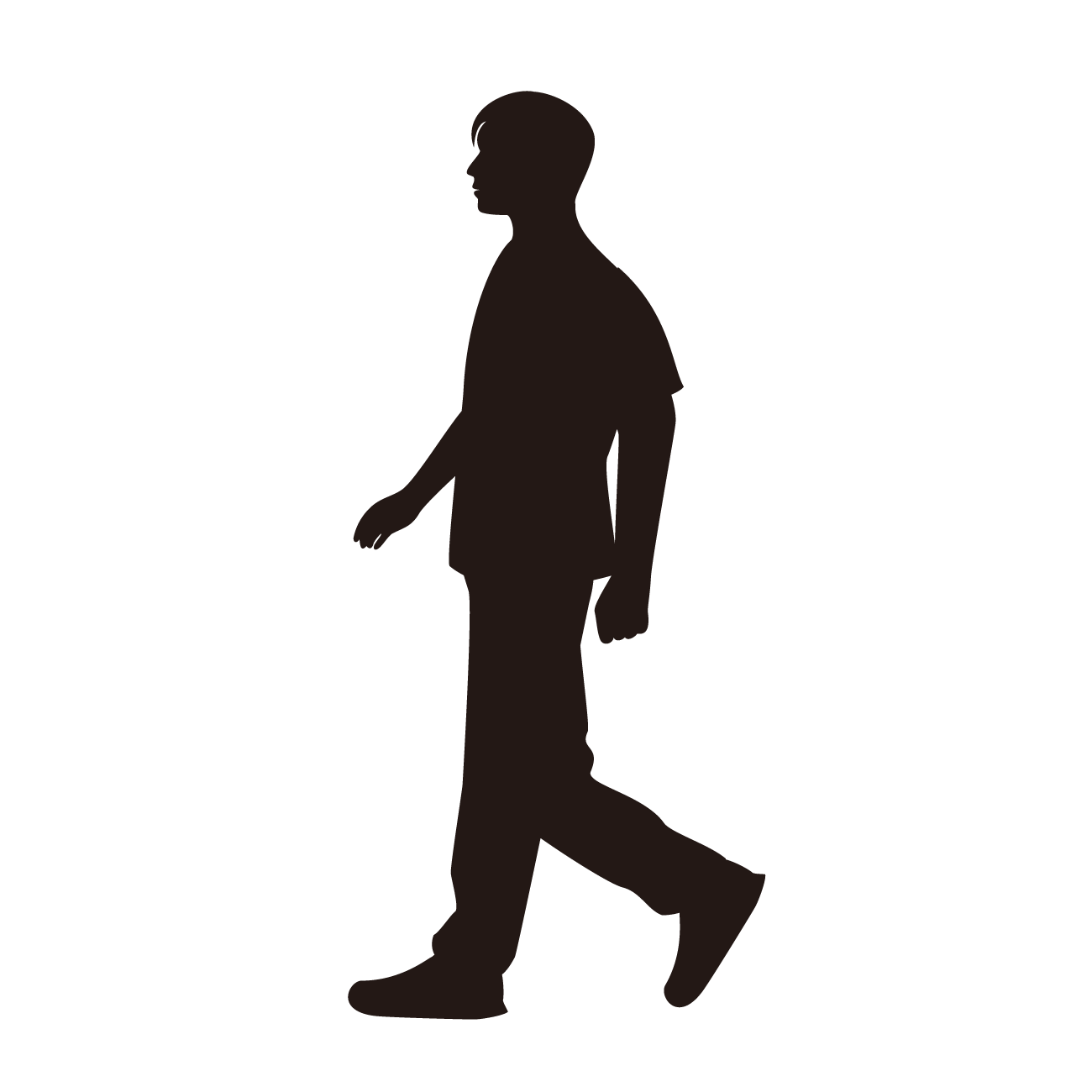 男 シルエット詳細 3位