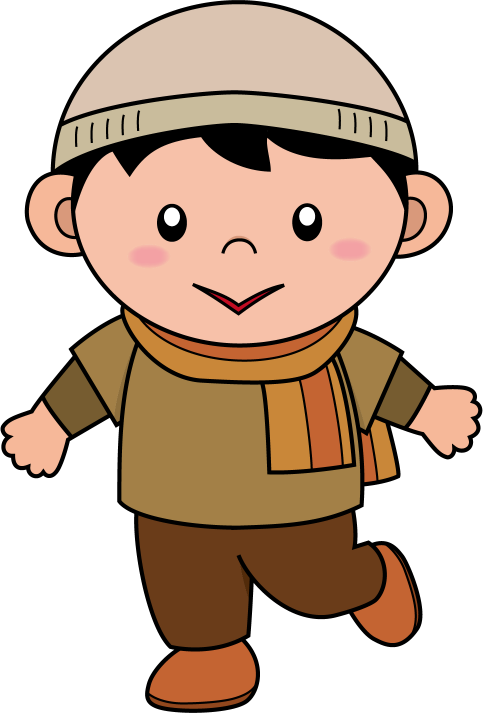 男の子 マフラー イラスト詳細 2位