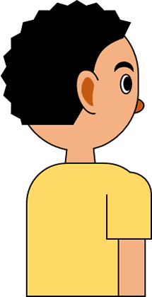 男の子 後ろ姿 イラスト詳細 8位