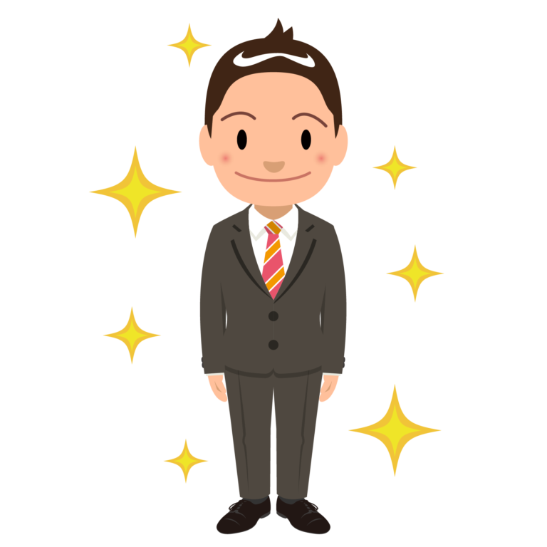 男性 スーツ イラスト詳細 2位