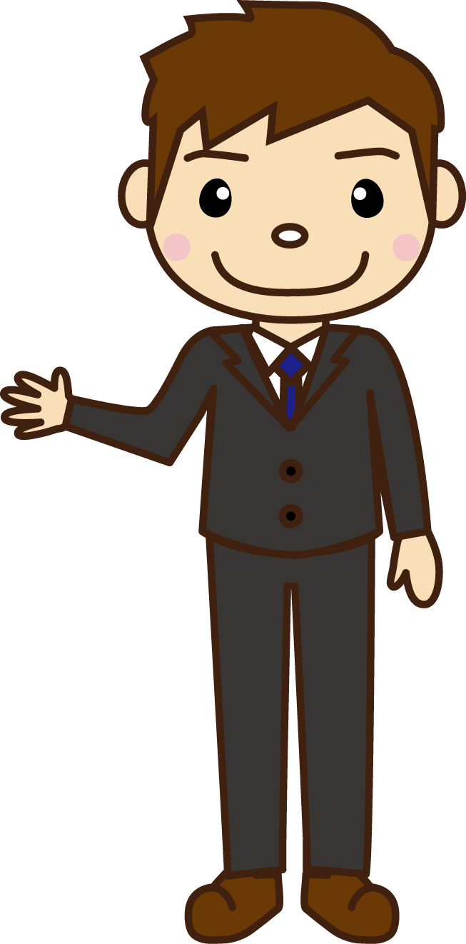 男性 スーツ イラスト詳細 7位
