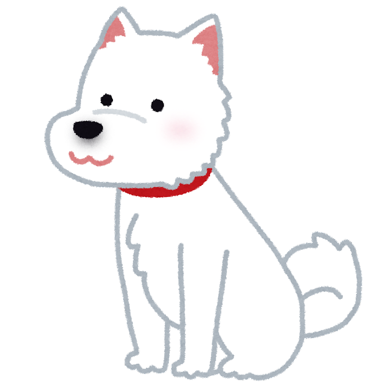 白い 動物 イラスト詳細 5位