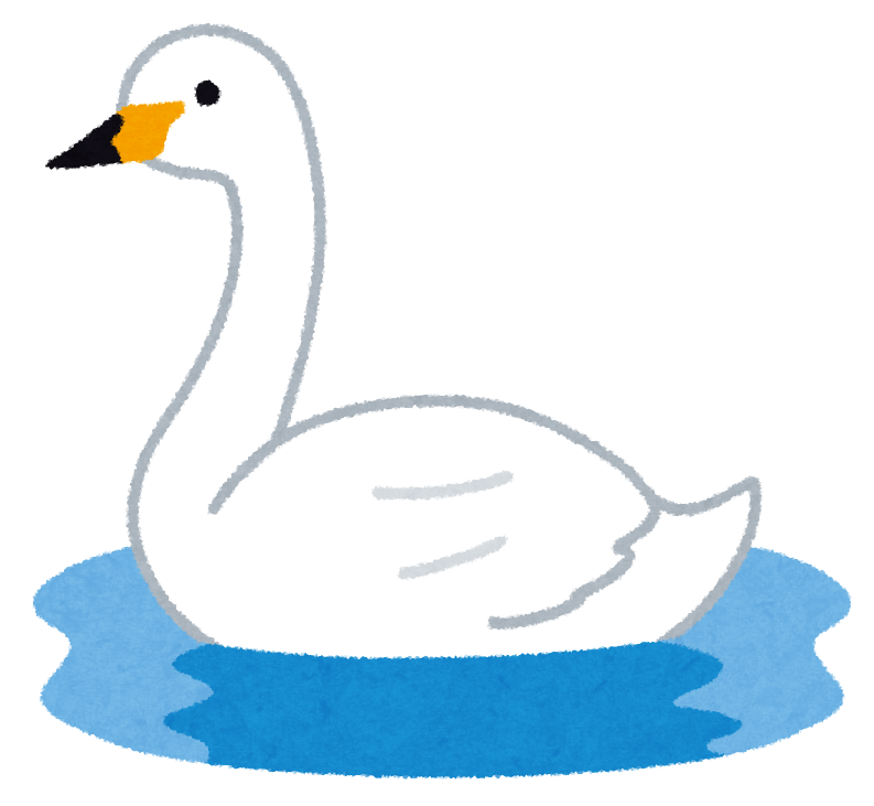 白い 鳥 イラスト詳細 8位