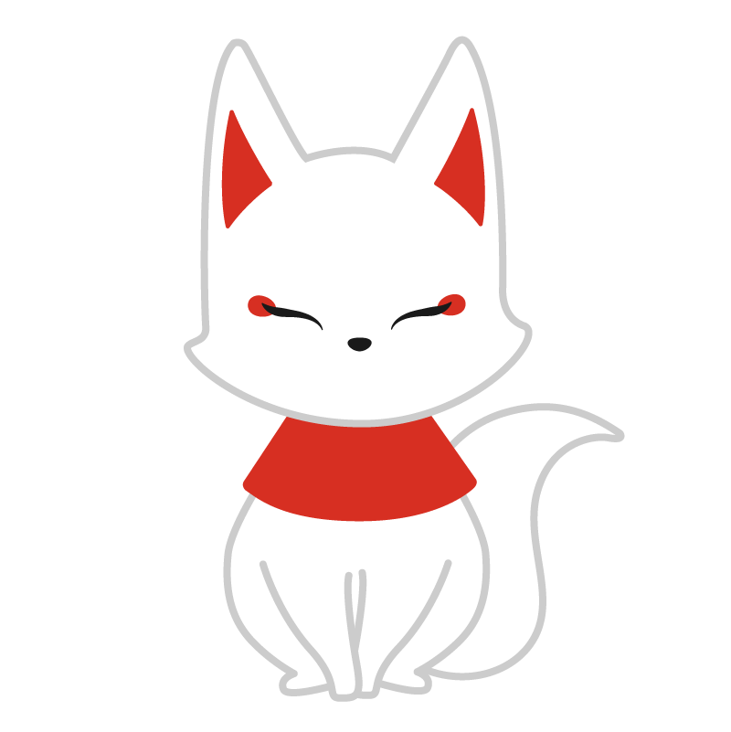 白狐 イラスト - KibrisPDR