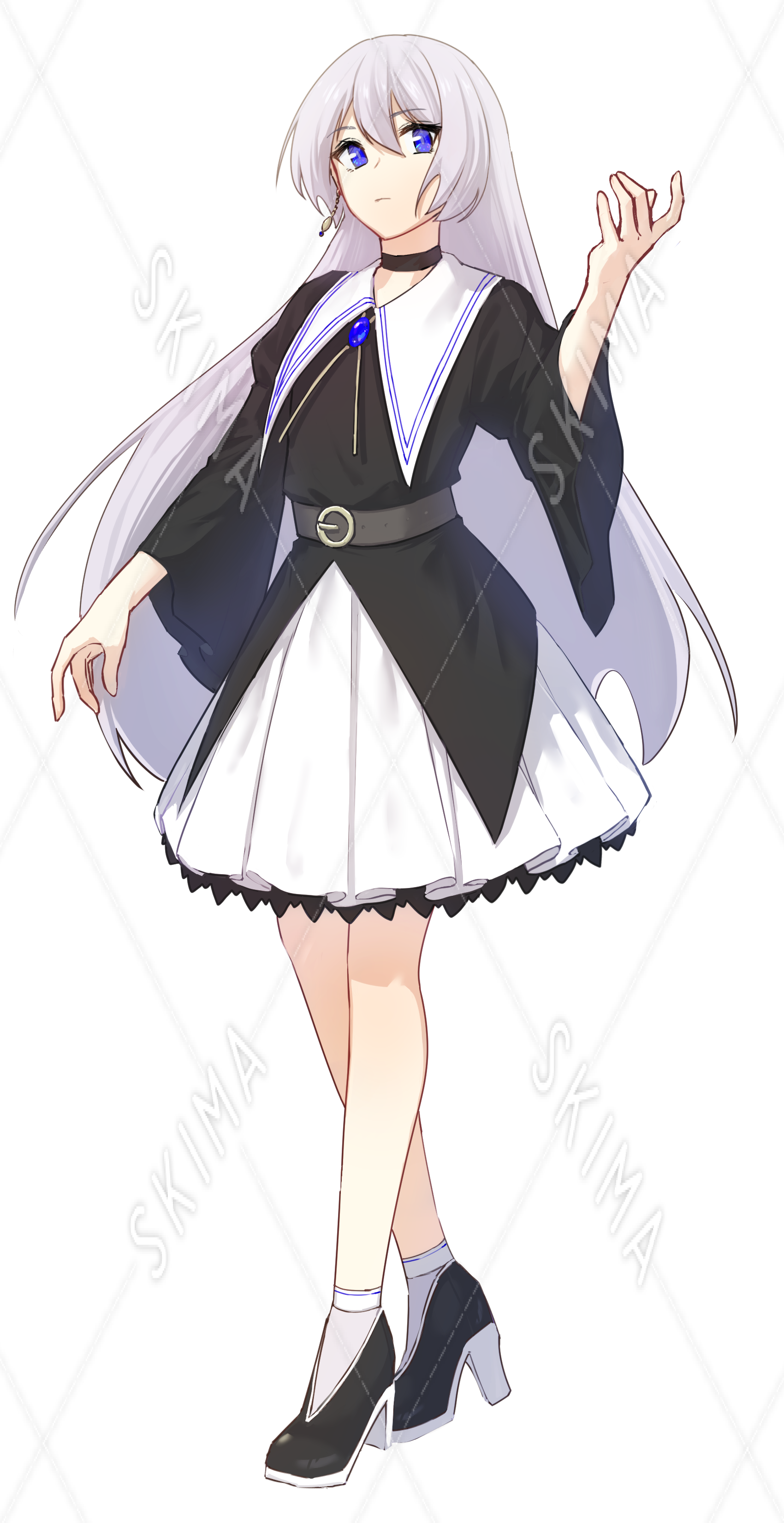 白髪 女の子 イラスト - KibrisPDR