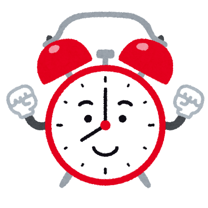 目覚まし 時計 イラスト詳細 2位
